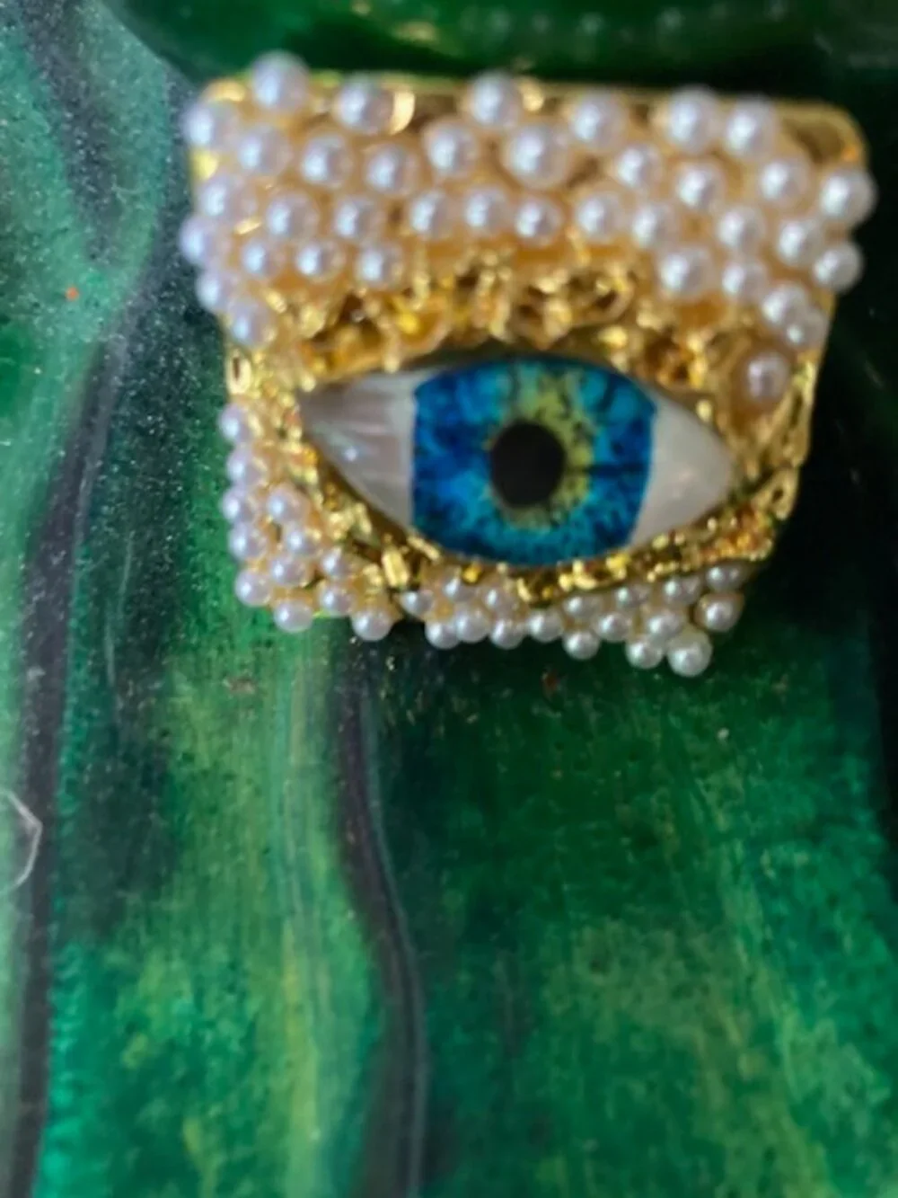 Pearl Demon Eye Ring